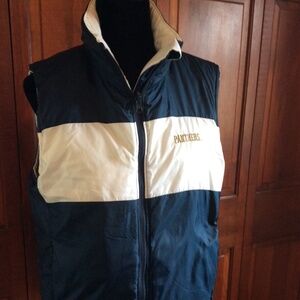 Columbia Vest size large:: Pitt Panthers REVERSIBLE NEVER WORN
